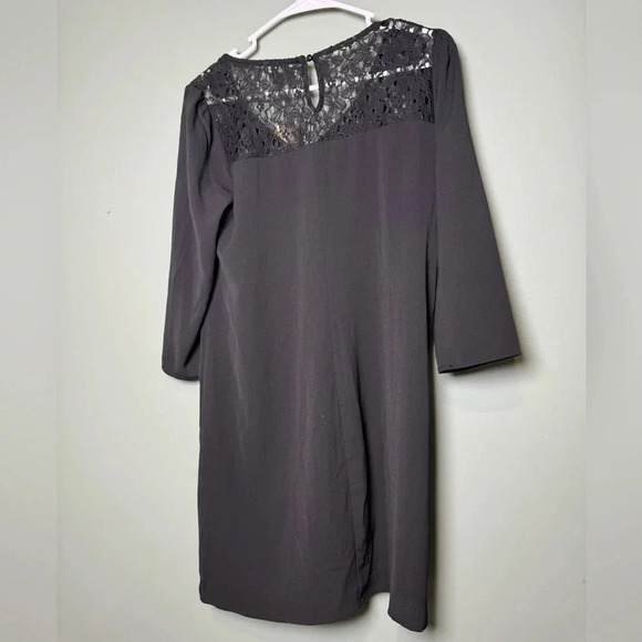 Lily Rose Woman’s NWT Black Dress Size Small Lace on Neckline - Picture 5 of 7